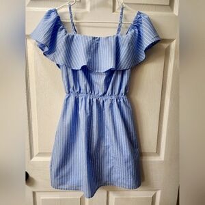 Express small striped mini dress